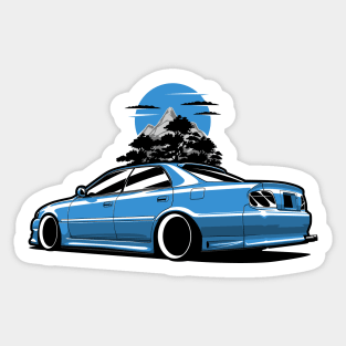 Blue Chaser JDM Classic Legend in Mountains Sticker